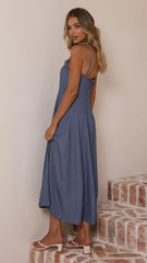 Tanya Maxi Dress Blue Denim