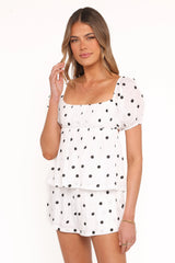 Julia Set Black Polkadot