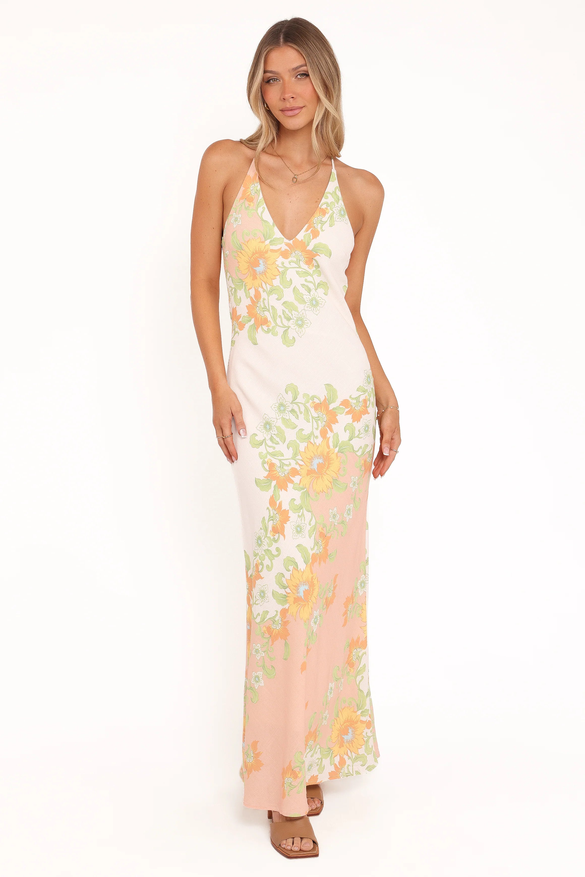 Haruki Maxi Dress Yellow Spring Floral
