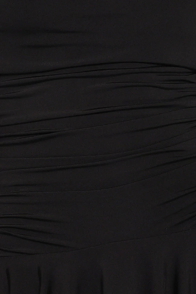 Messina Off Shoulder Mini Dress Black