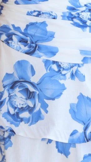 Nalani Maxi Dress Blue Floral