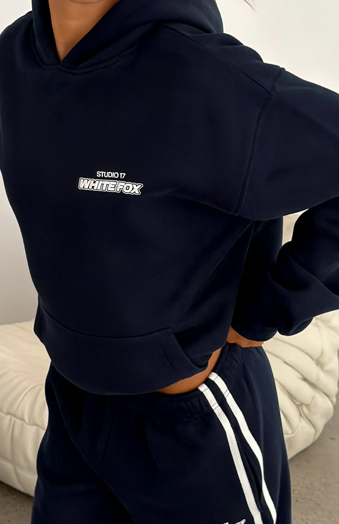 Studio 17 Spencer Oversized Hoodie Navy