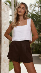 Tillie Crop Top White