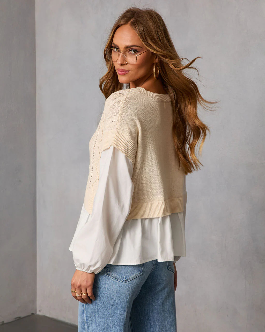 Ruvina Layered Twofer Top