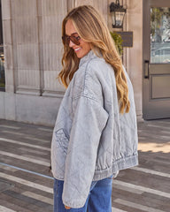 Xander Quilted Denim Jacket