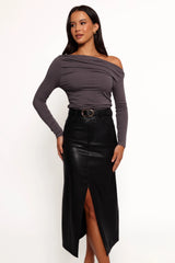 Jasmyn Midi Skirt Black