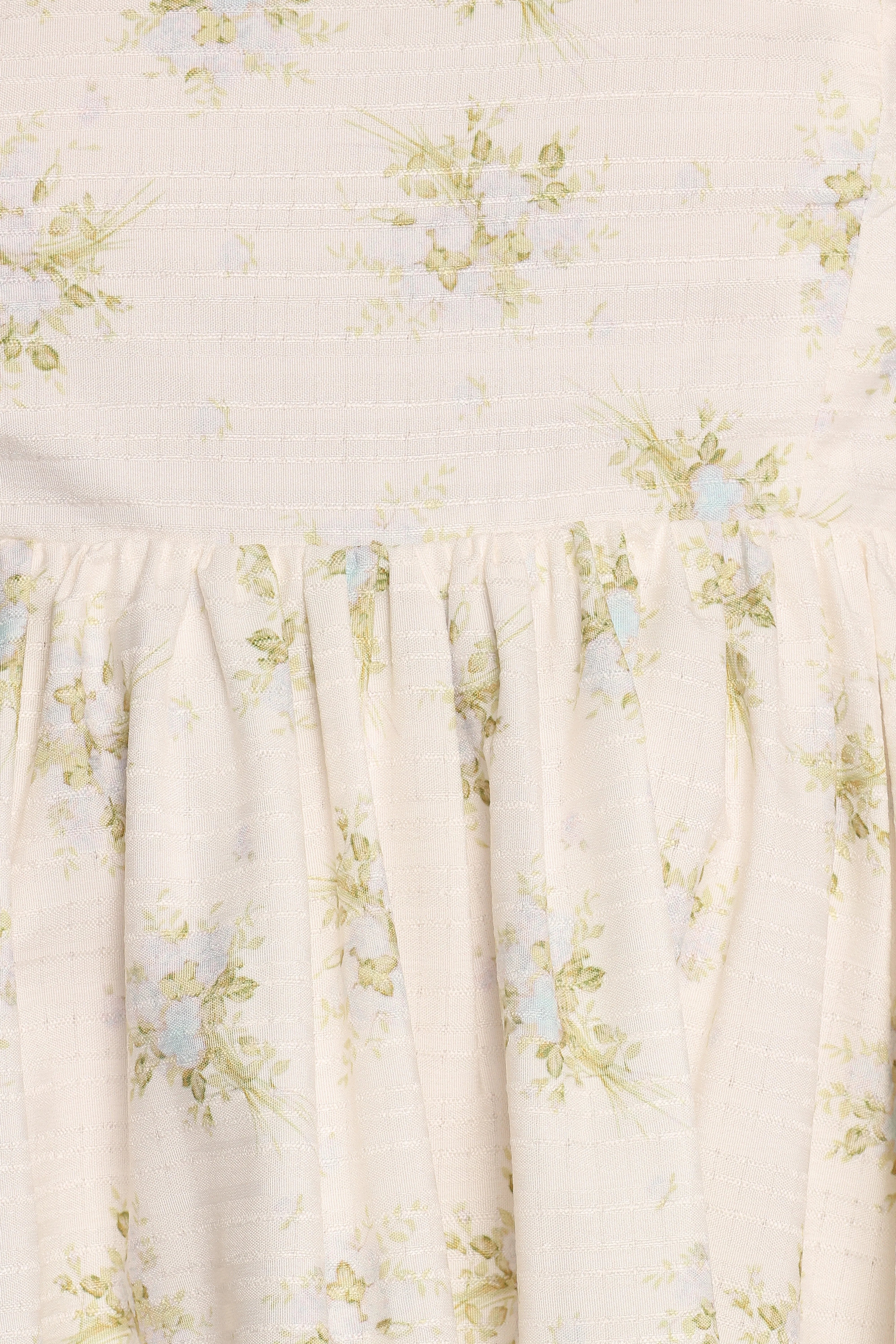 Indira Mini Dress Ivory Blue Floral