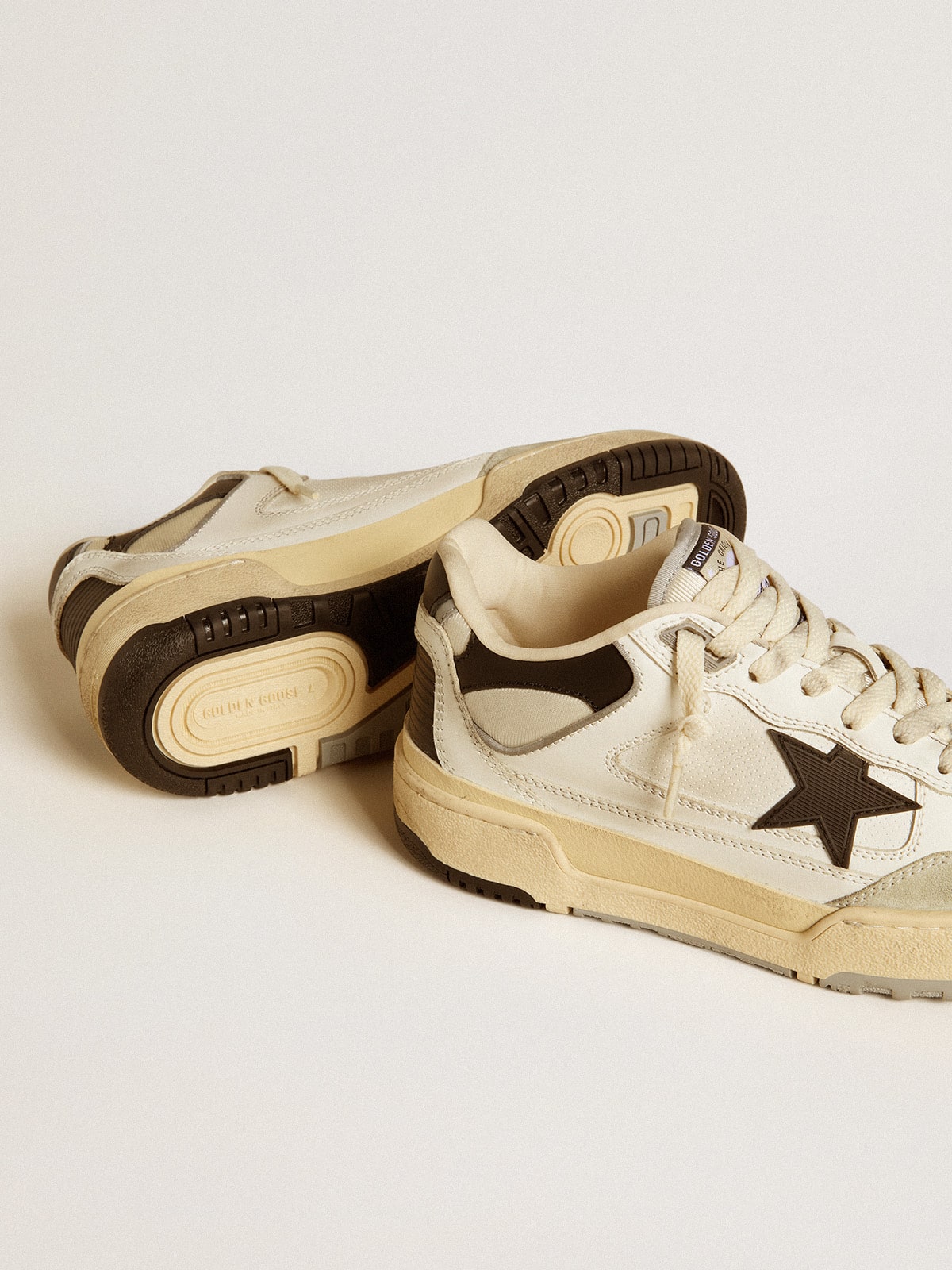 Men’s Forty2 with black star and black leather heel tab