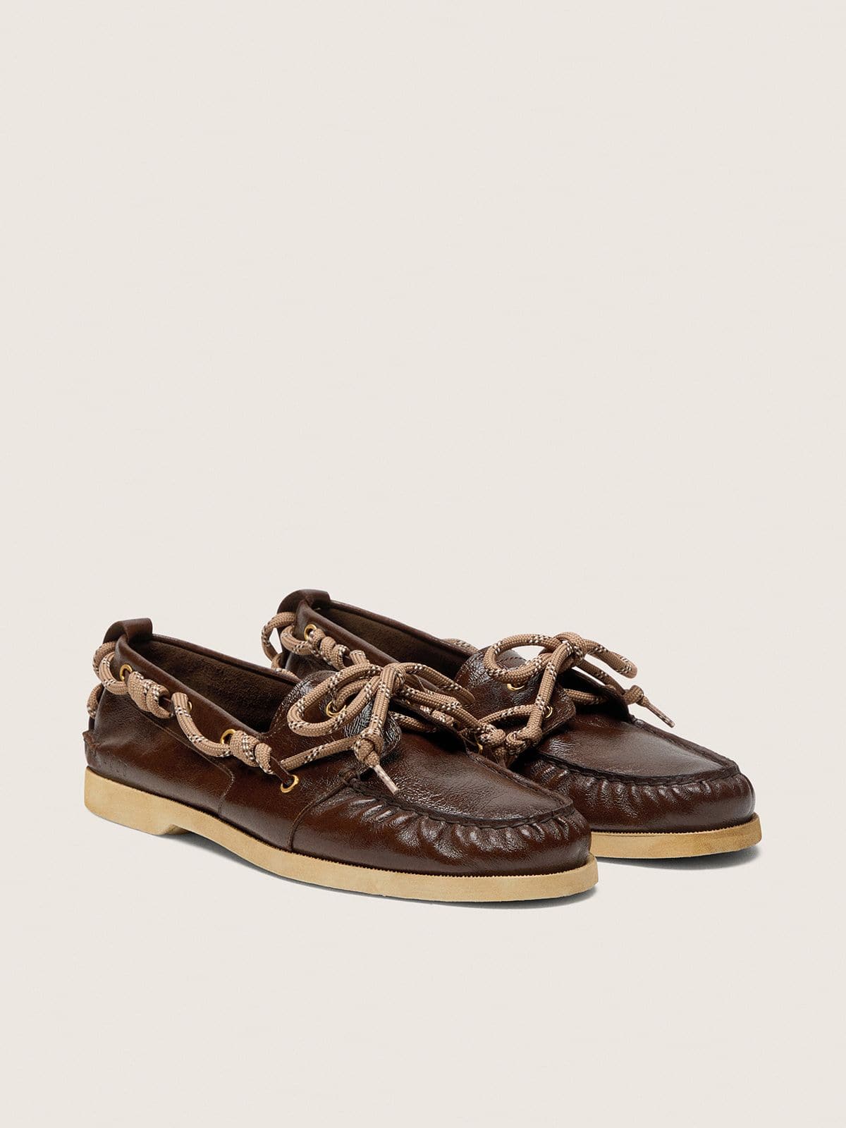 Men's Cruise loafer in glossy dark brown leather