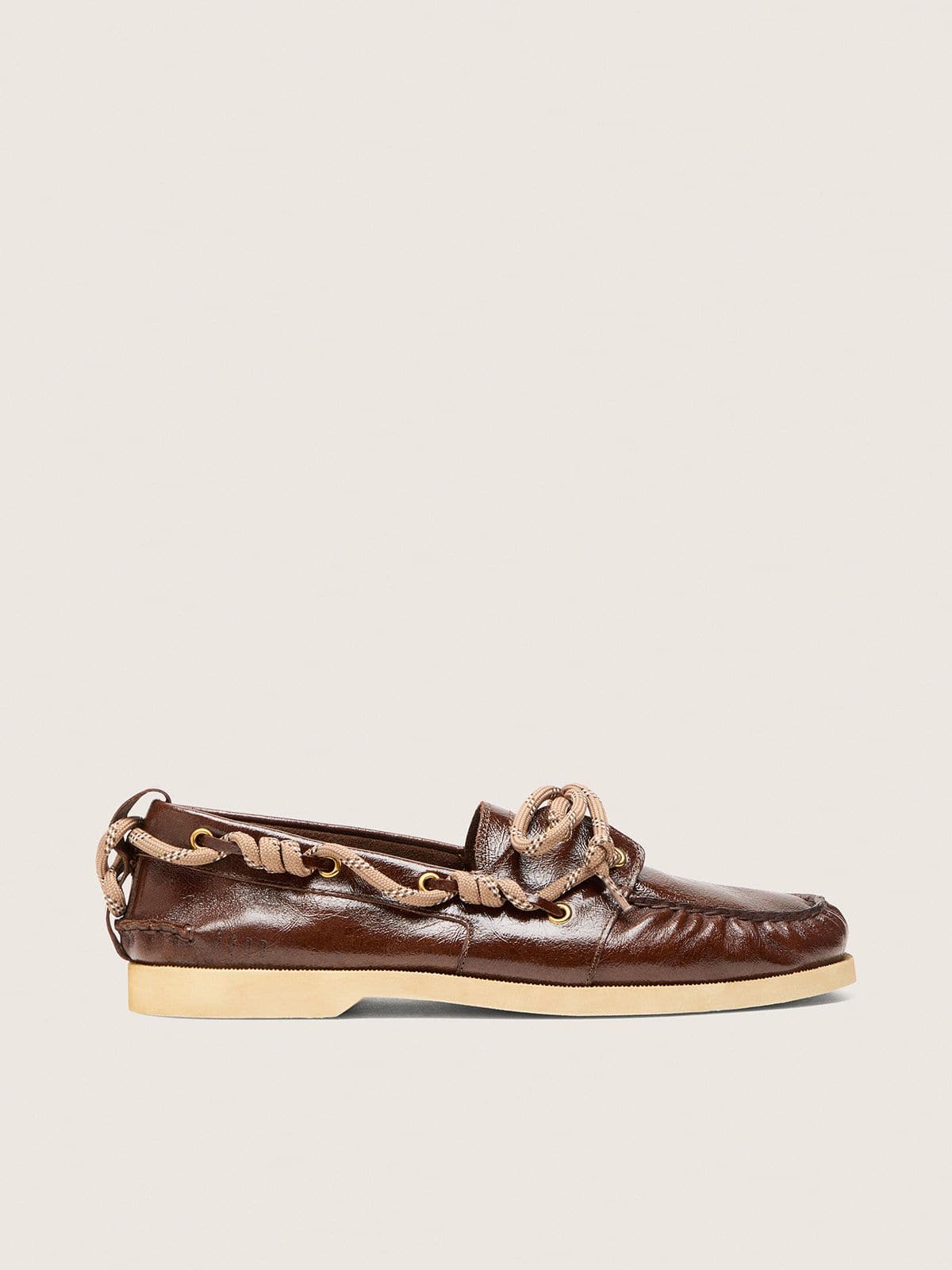 Men's Cruise loafer in glossy dark brown leather