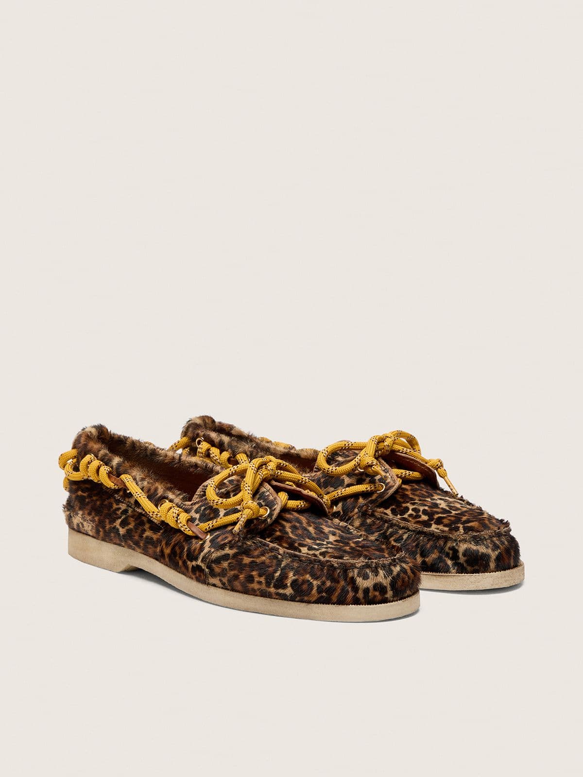 Men's Cruise loafer in leopard-print pony skin