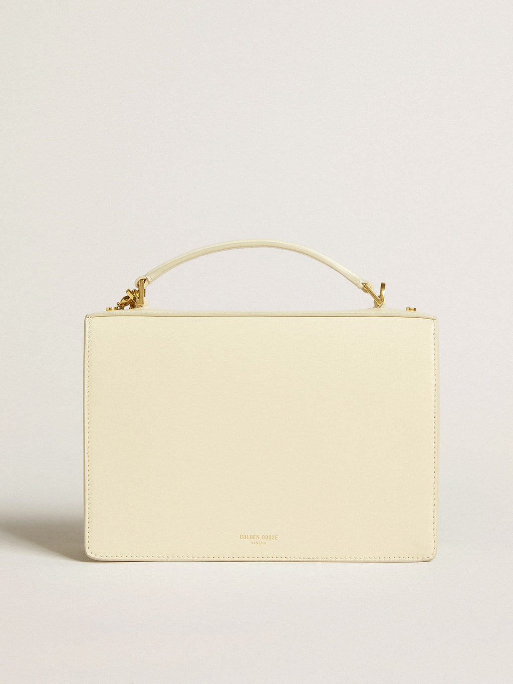 Venezia Bag in butter-colored boarded leather with double charm