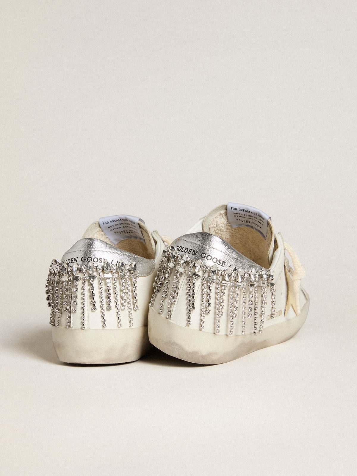 Super-Star LTD with suede star and leather heel tab with crystals