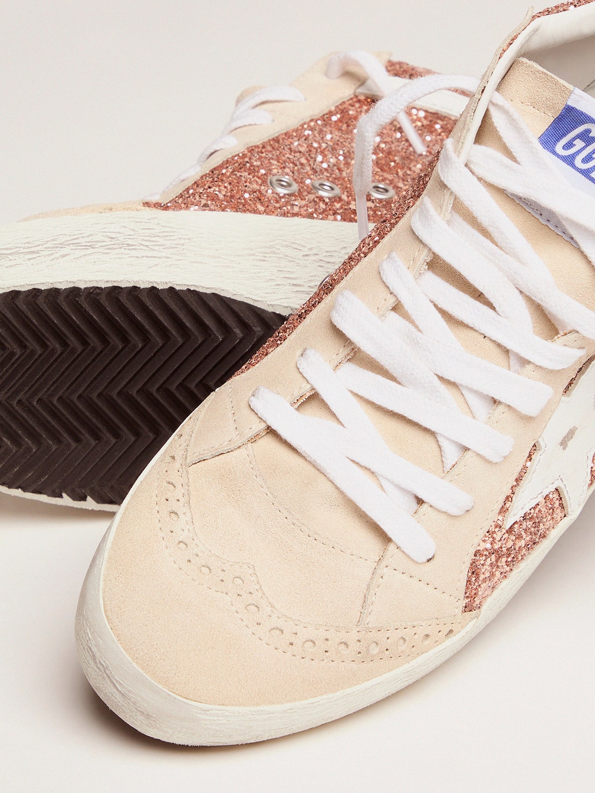Women's Mid Star with pink glitter