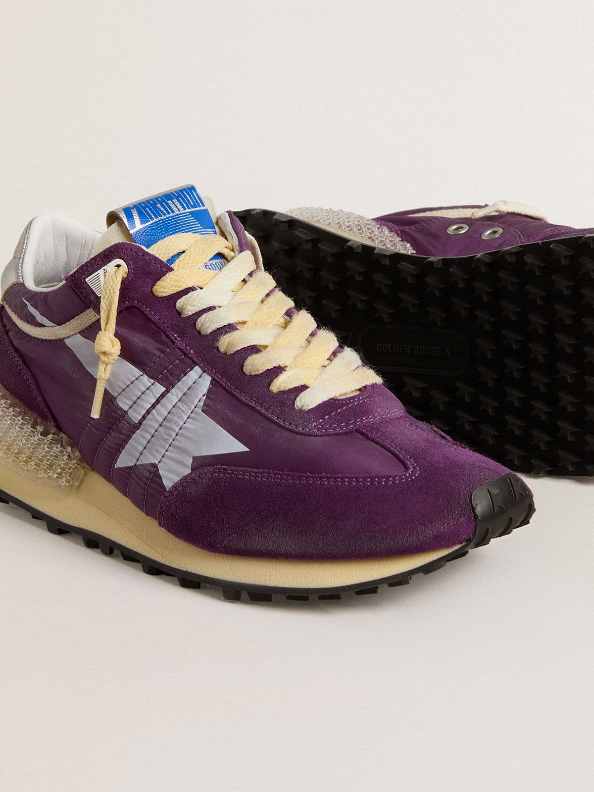 Women’s Marathon with purple nylon upper and white star