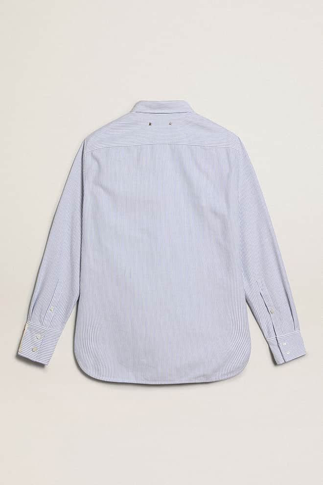 Women's shirt with narrow stripes