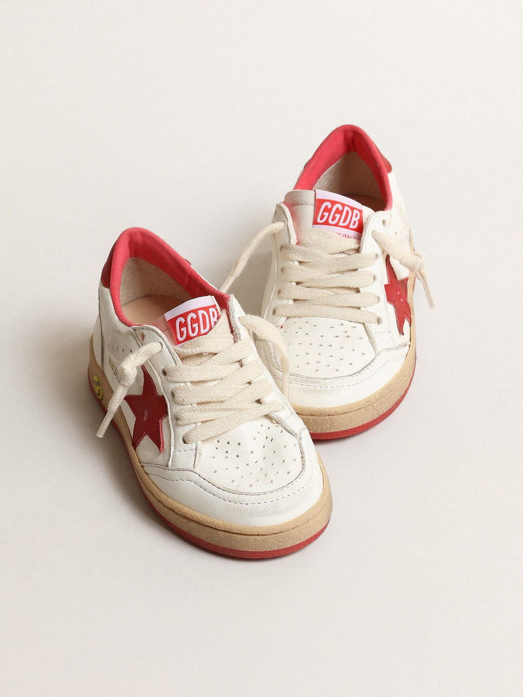 Young Ball Star in nappa with red leather star and heel tab