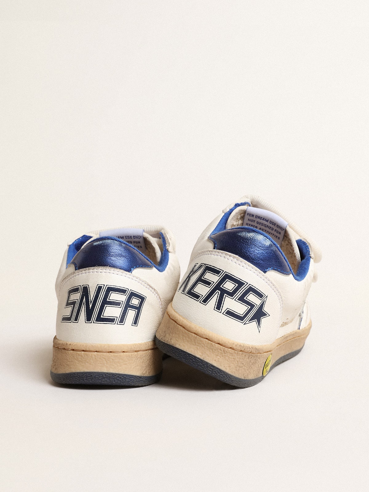 Young Ball Star with blue metallic leather star and heel tab