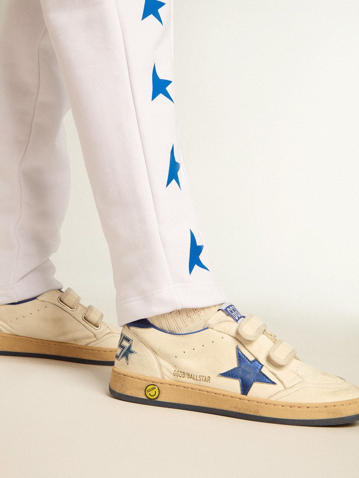 Young Ball Star with blue metallic leather star and heel tab