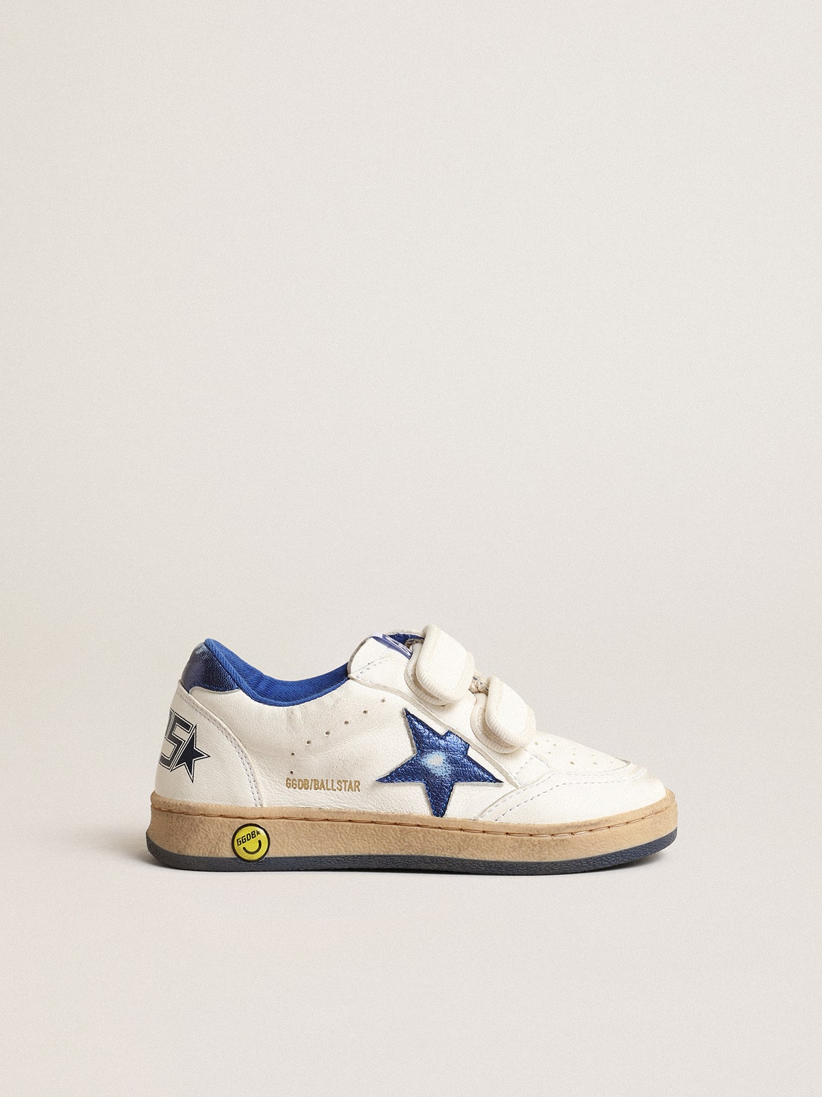 Young Ball Star with blue metallic leather star and heel tab
