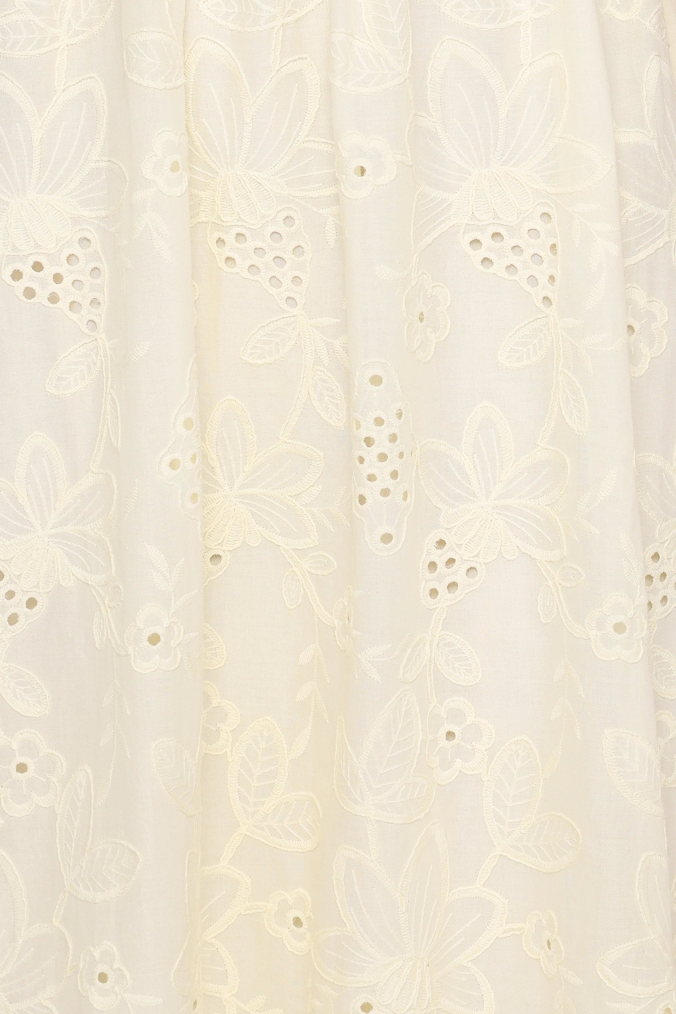 Janice Maxi Dress Butter Yellow Broderie