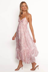Xanthe Maxi Dress Pink Floral
