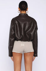 Put In Effort Jacket Chocolate