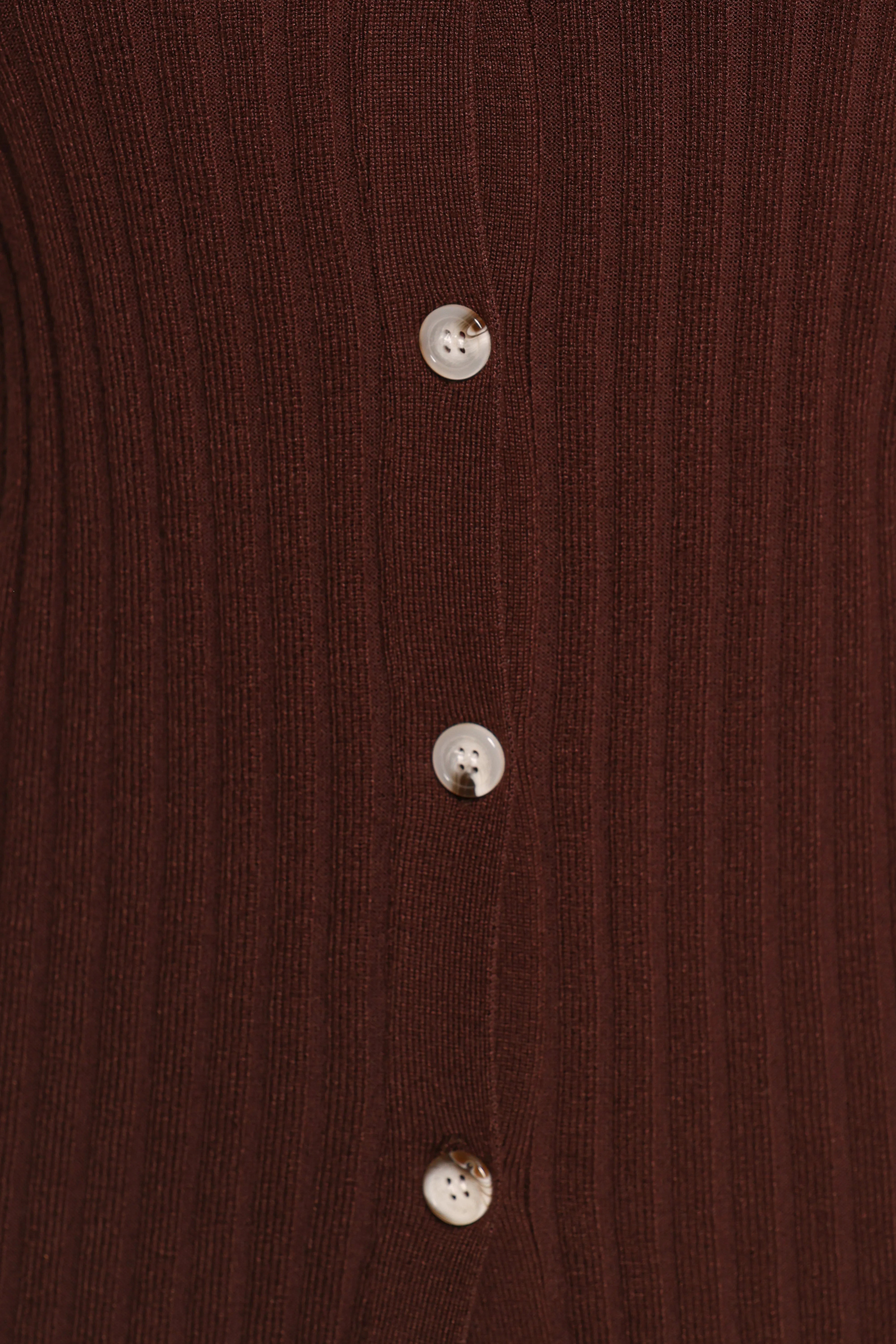 Aylia Ribbed Knit Set Chocolate