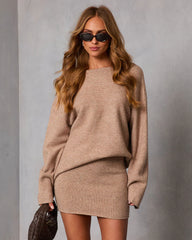 Seleste Knit Scoop Back Sweater
