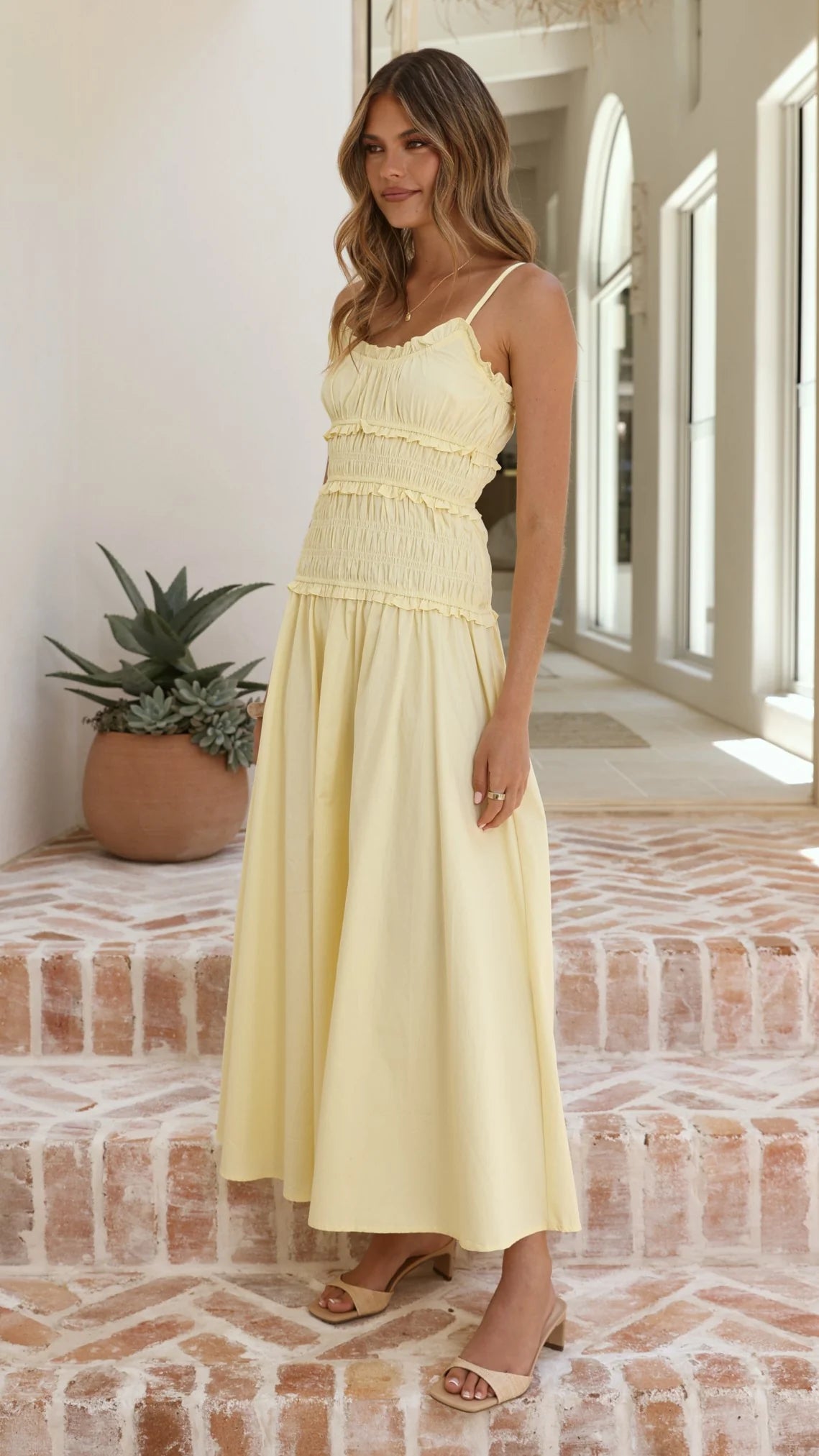 Vida Maxi Dress Yellow