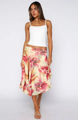 Losing What We Had Midi Skirt Sunlight Bloom