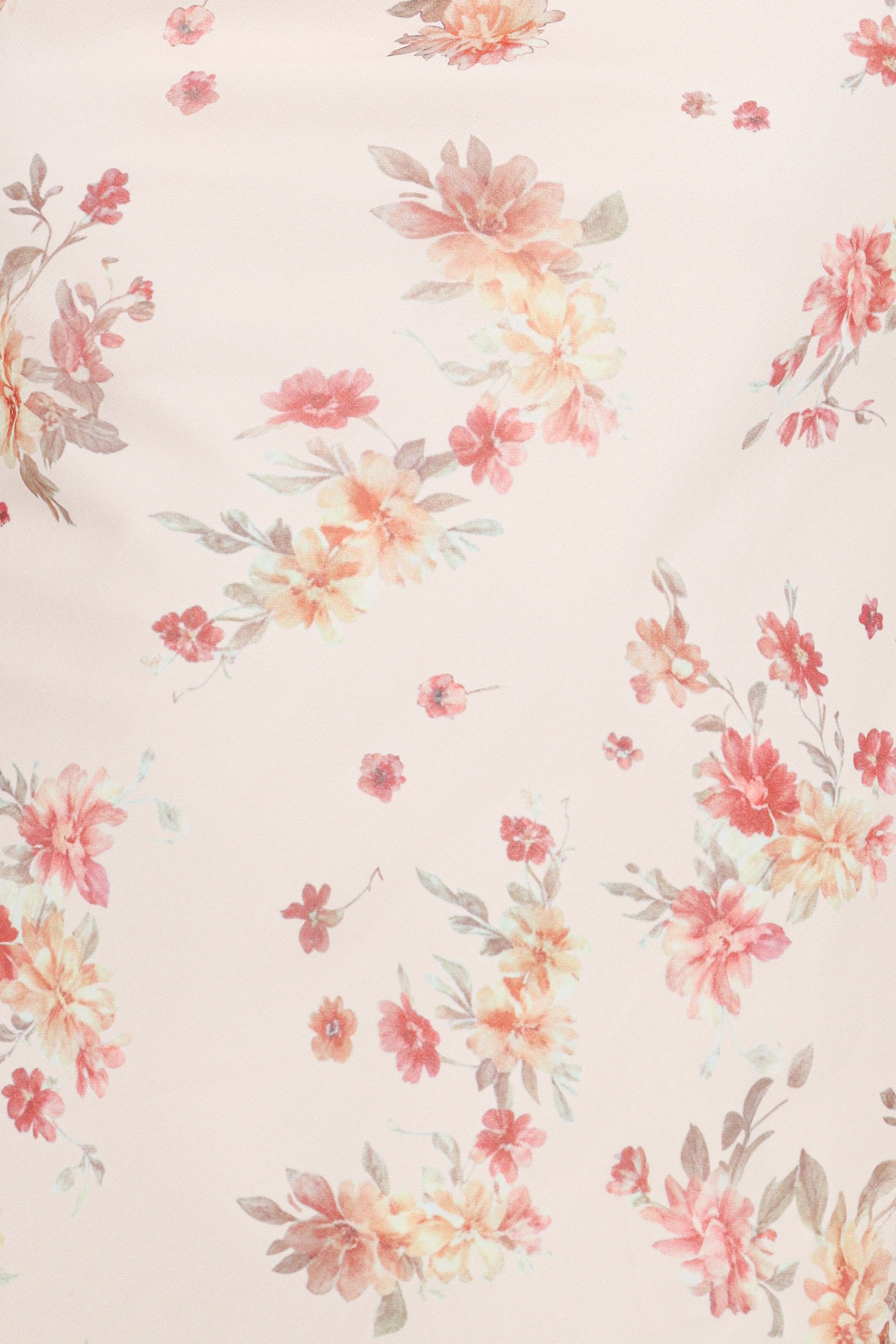 Everlyn Long Sleeve Mini Dress Cream Floral
