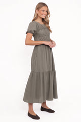 Deloria Maxi Dress Olive