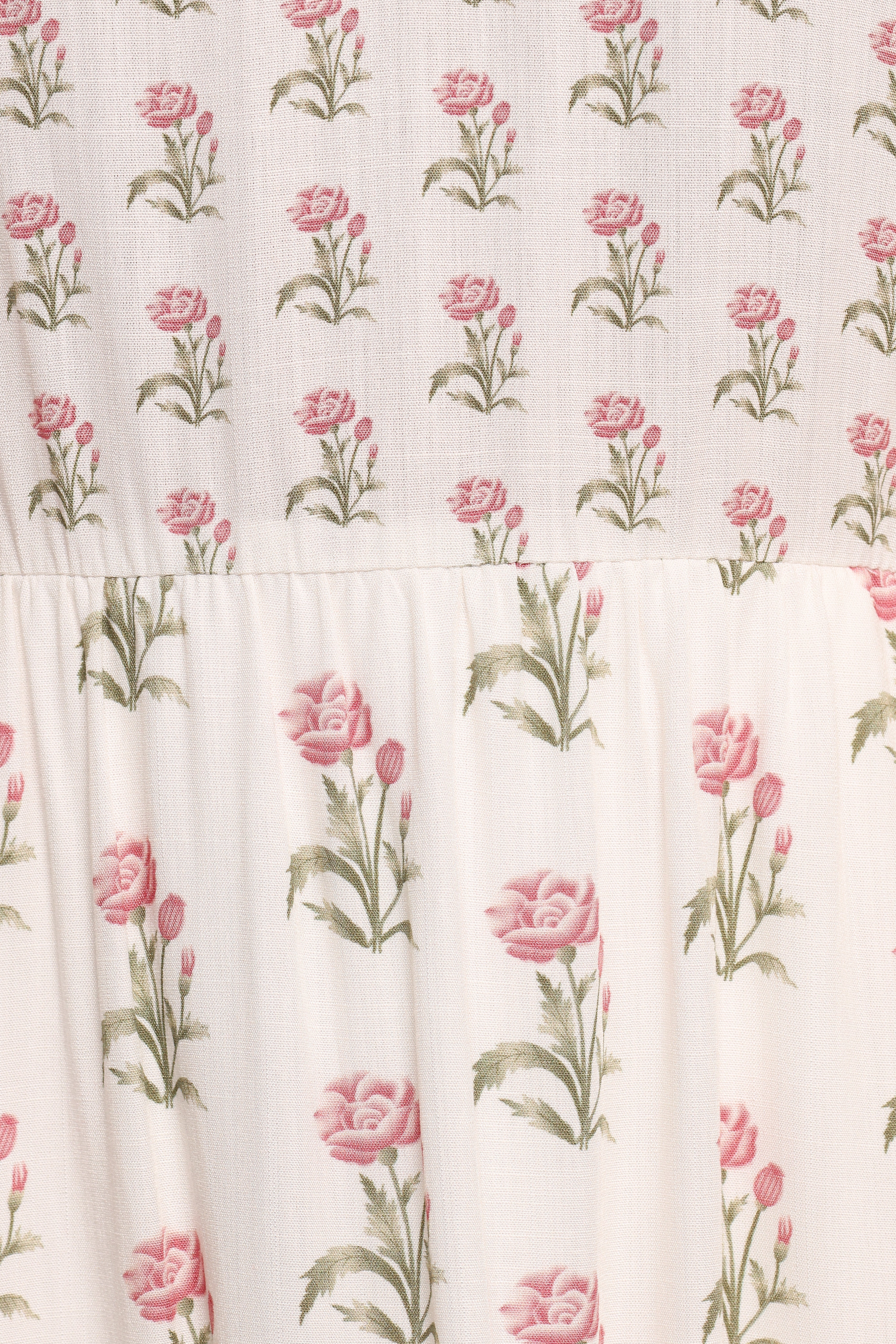 Echo Midi Dress White Pink