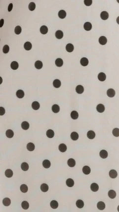 Cassara Maxi Dress White Black Polka Dot