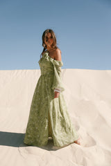 Alina Maxi Dress Sage Botanica