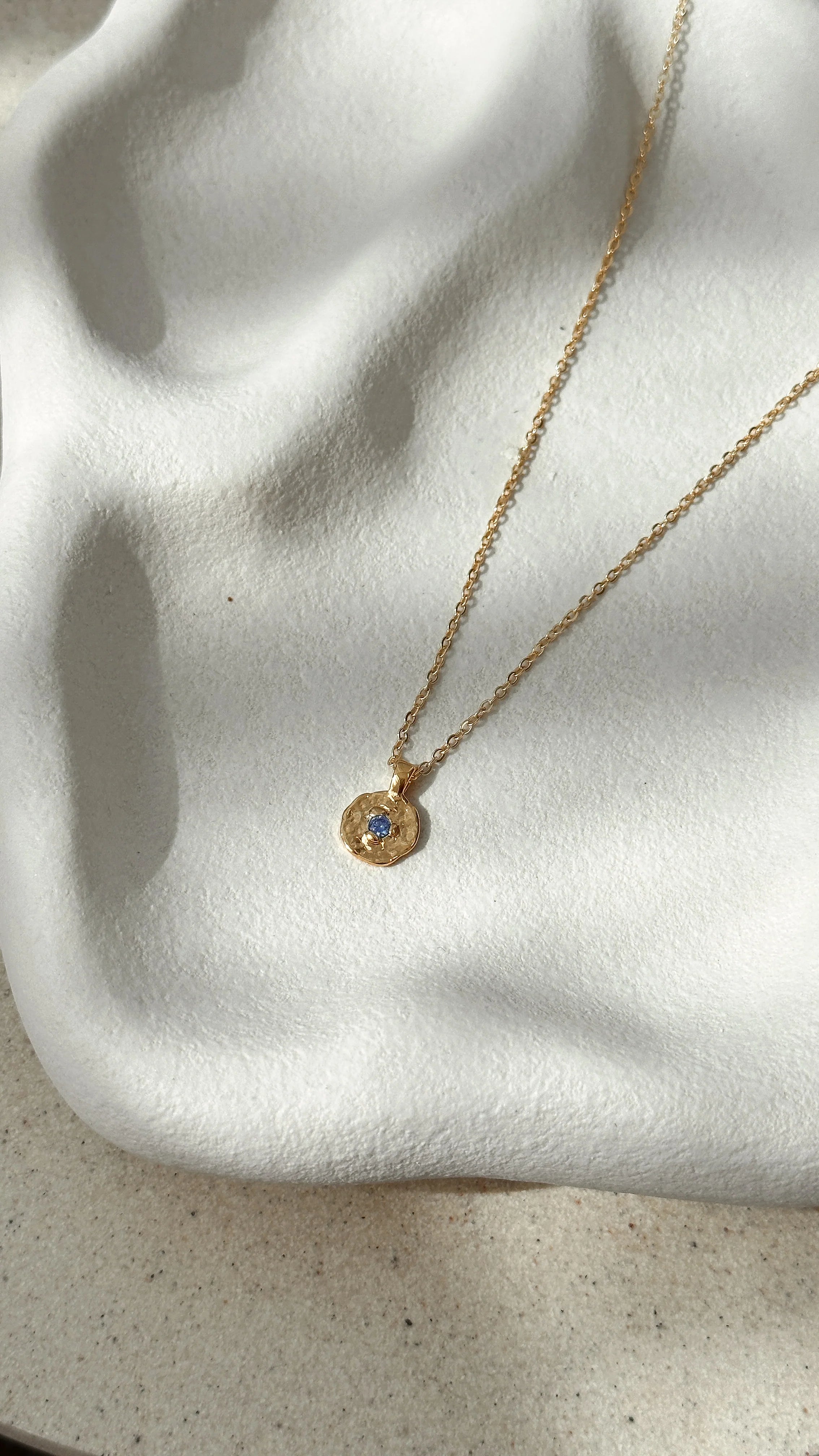 September Birthstone Necklace Sapphire