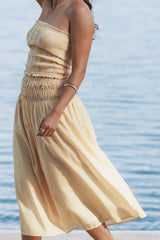 Salome Maxi Skirt Mango Stripe