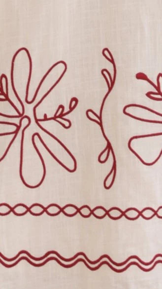 Mira Maxi Dress Cream Red
