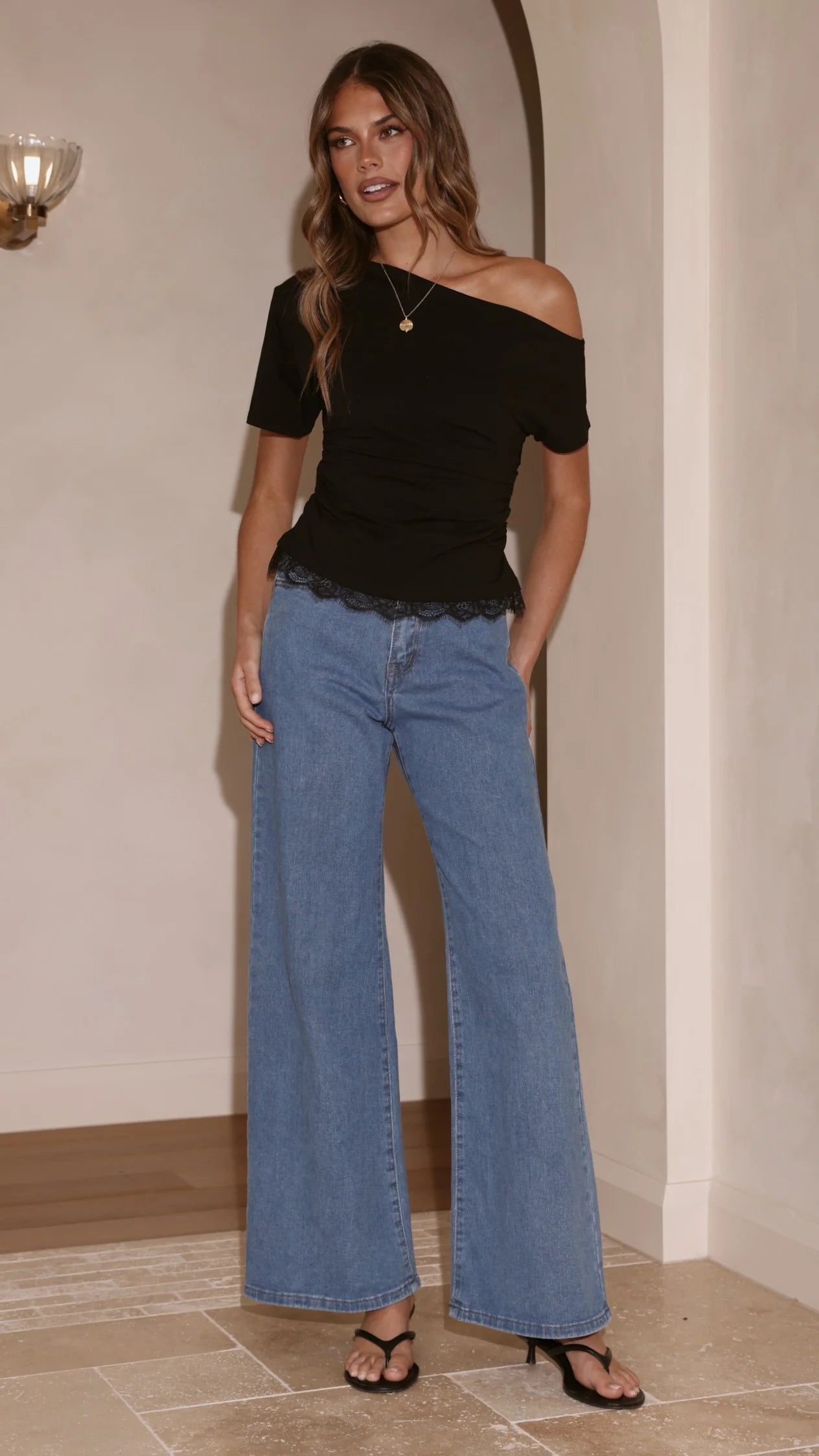 Ellery Straight Leg Jeans Mid Blue