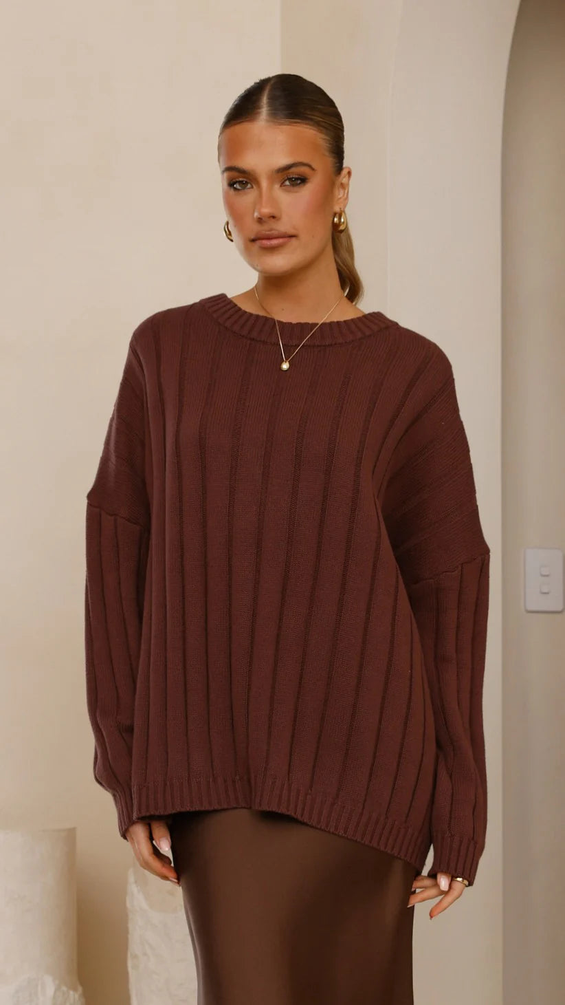 Naiva Oversized Knit Brown