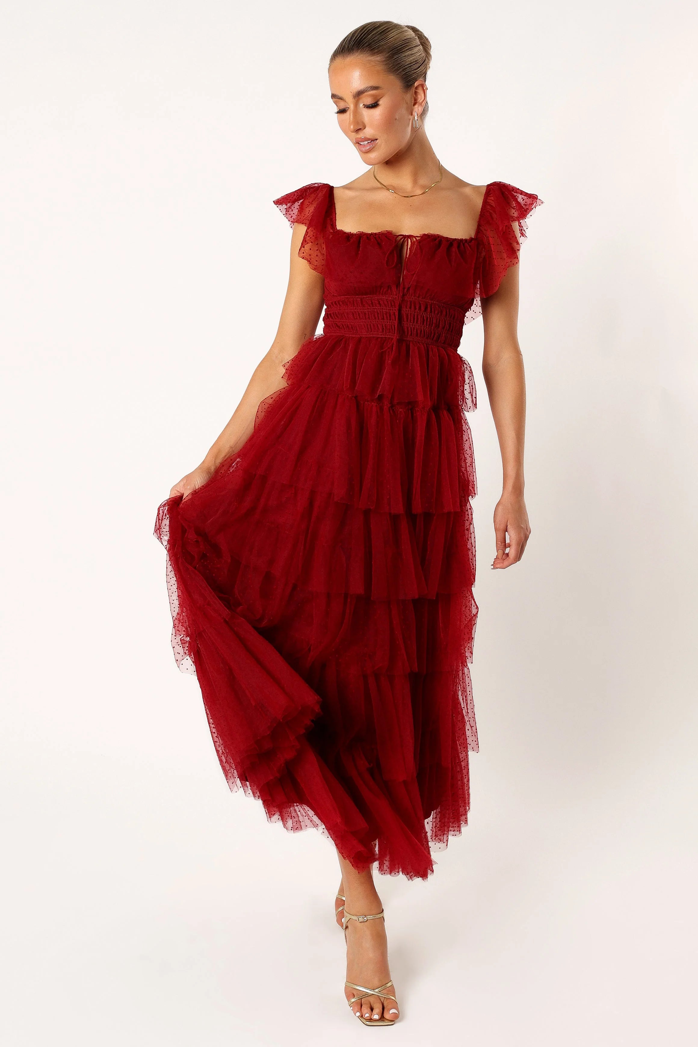 Belle Maxi Dress Burgundy