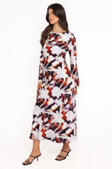 Deidre Maxi Dress Blurred Floral