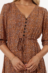 Kelda Dress Leopard Print