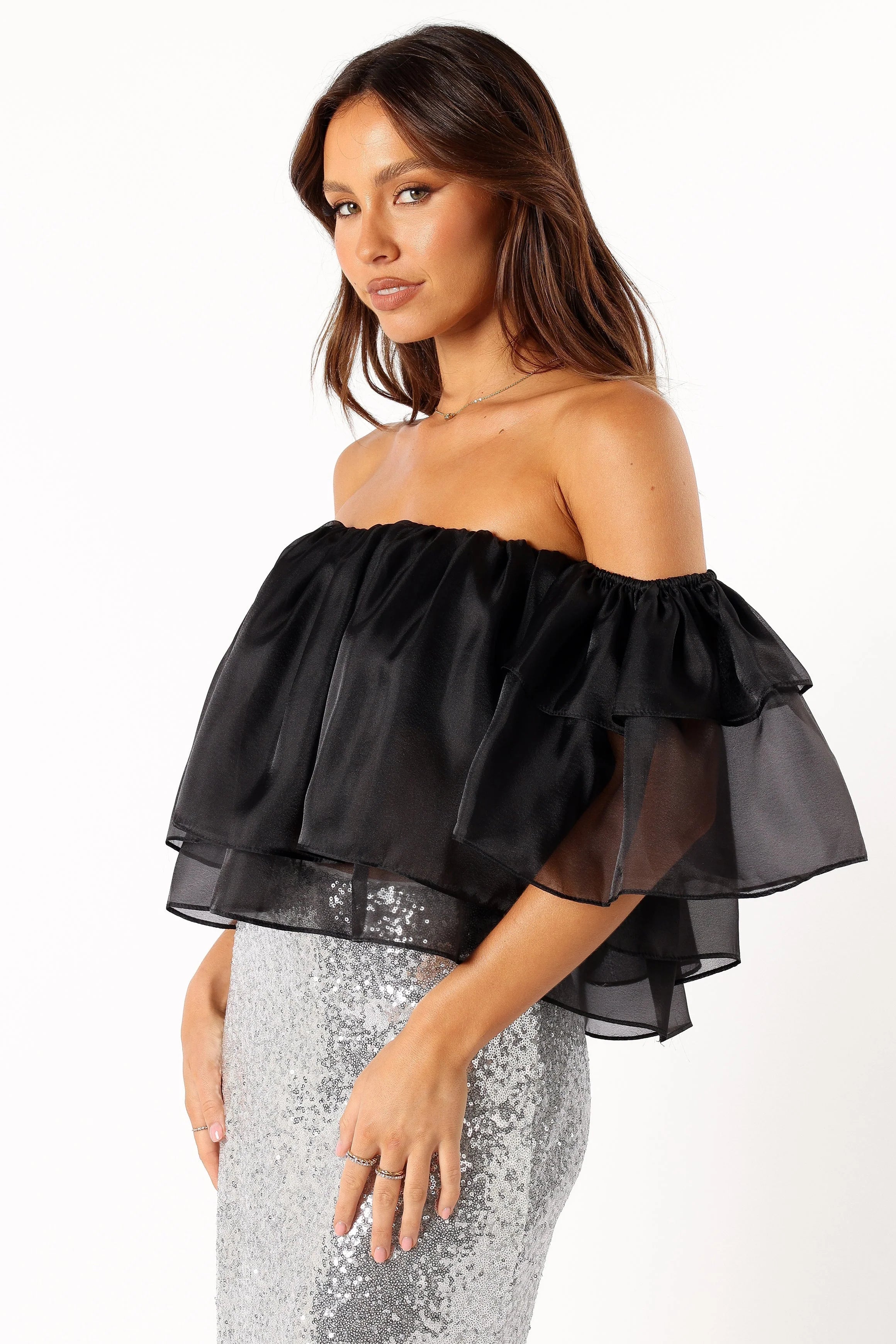 Deedi Off Shoulder Top Black