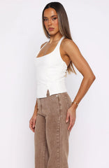 Im Next Halter Top Off White