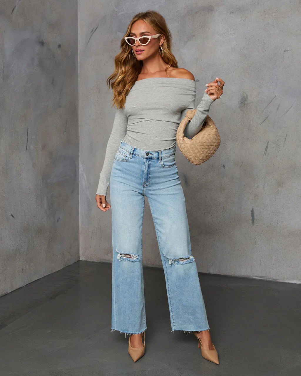 Needed Me Ruched Off The Shoulder Top