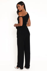 Katarina Off Shoulder Jumpsuit Black
