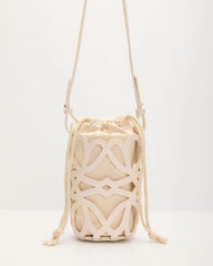 Menah Laser Cutout Pouch Shoulder Bag