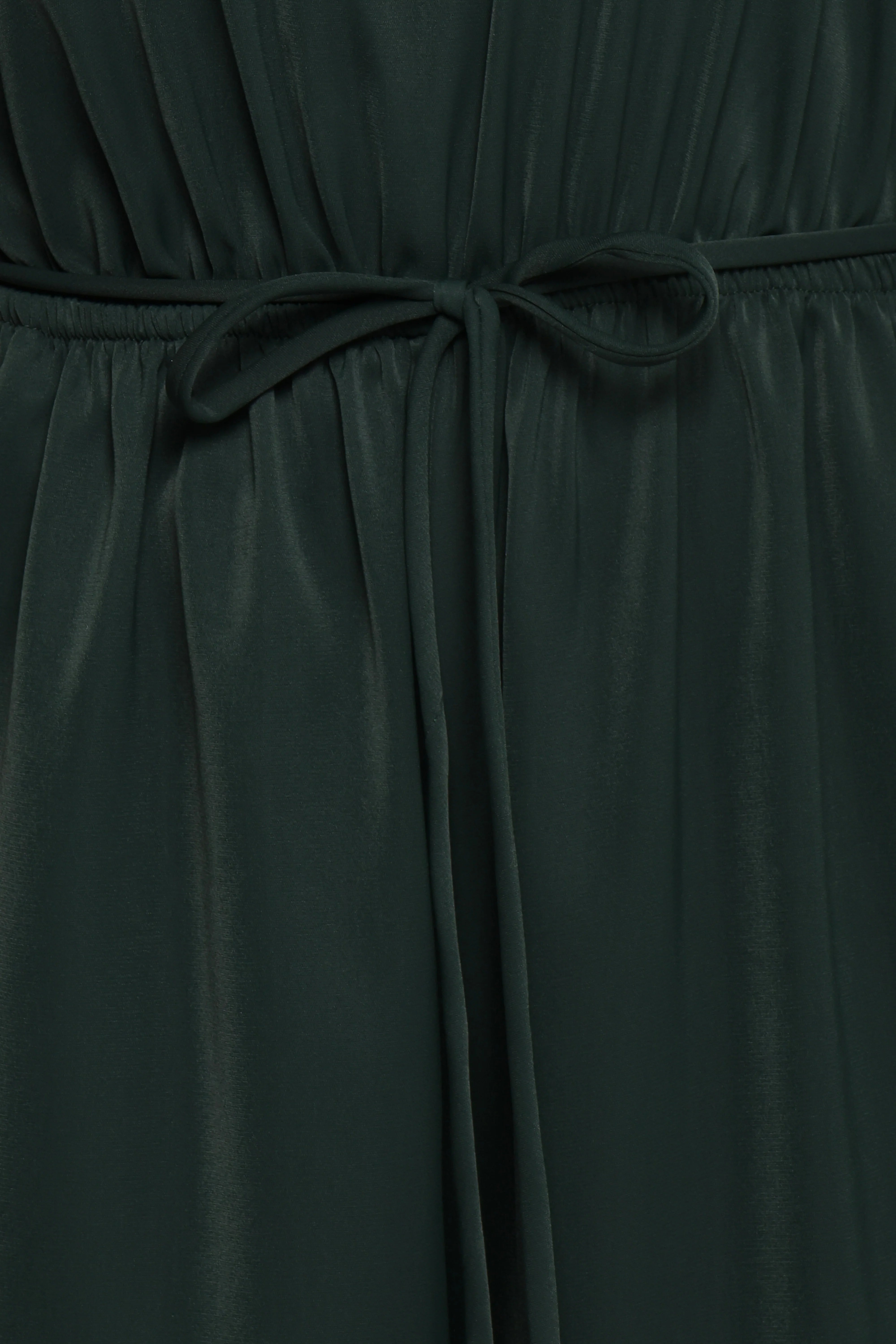 Hedda One Shoulder Jumpsuit Emerald